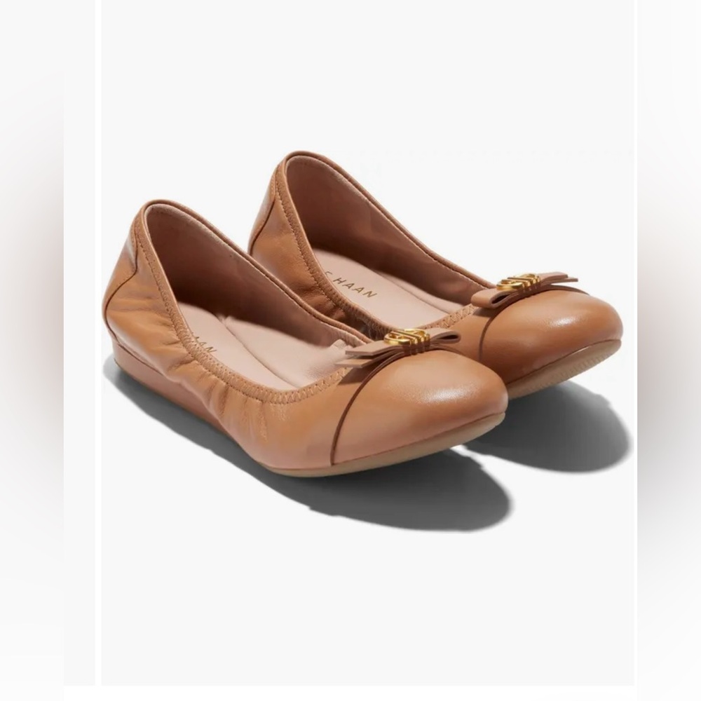 Cole Haan Tova Bow Ballet Leather Flats